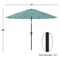 Nature Spring Nature Spring 10 Foot Patio Umbrella, Dusty Green 625781SKL - alternate 3